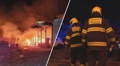 Hasiči řešili požáry i lidi uvězněné před domem. Silvestr se bez výjezdů neobešel