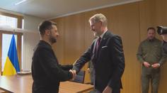 Česko přiblíží konec války, říká o podpoře Zelenskyj. Jednal s Fialou o další pomoci