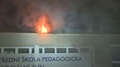 Škola ve Zlíně je po požáru stále zavřená. Žháři hrozí až osm let za mřížemi