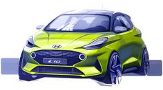 Hyundai přitvrzuje. Nová generace i10 vypadá na první skice drsně