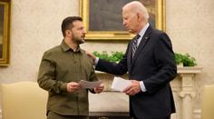 Tanky Abrams dorazí na Ukrajinu příští týden, řekl Biden při setkání se Zelenským