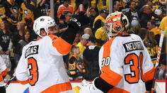 Neuvirth pomohl Flyers odvrátit vyřazení. Gudas se porval! VIDEO