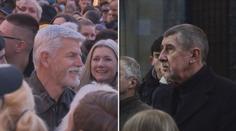 Babiš stál frontu na klenoty. Pavel zaplnil náměstí v Ústí nad Labem