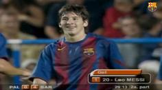 První máj, lásky čas. A den, kdy dal Messi první gól za Barcu! VIDEO