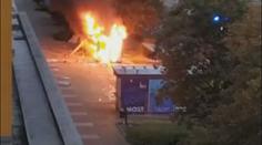 V Mostě explodoval stánek s občerstvením