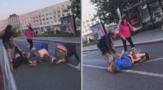 VIDEO: Brutální bitka devíti lidí v Mladé Boleslavi. Ženě vyrvali chomáče vlasů