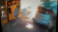 Šílené VIDEO: Nedal ženě cigaretu, skoro ho upálila zaživa!