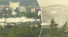 V Praze odstřelili tramvajovou vozovnu, exploze trvala deset vteřin