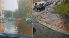 Českem se přehnaly silné bouřky: Zatopené domy i silnice!