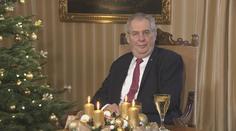 PŘÍMÝ PŘENOS: Prezident Miloš Zeman pronáší vánoční poselství