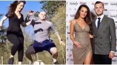 Hrubián Wilshere! Manželku poslal k zemi ostrým skluzem