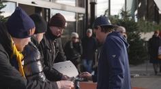 NHL Global Series vzala Švédsko útokem. Fanoušci čekali v mrazu na podpis