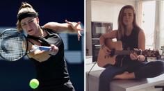 Muchová vyměnila raketu za kytaru. Trénovat ale musí na dálku