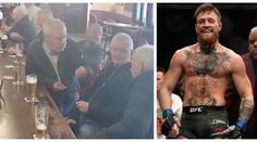 Co řekl napadený muž McGregorovi, než od něj inkasoval bombu?