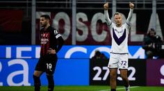Fiorentině nestačila ani Barákova trefa a prohrála s AC Milán. Inter udolal Atalantu