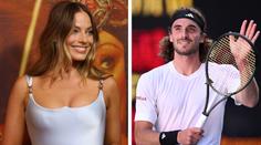 Tsitsipas pozval Margot Robbie do své lóže. Slavná herečka ale nepřišla