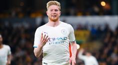 Fotbalisté City smetli Wolverhampton, fantastický De Bruyne dal čtyři góly