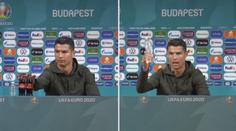 Naštvaný Ronaldo zahodil lahve s colou. Pijte vodu, radil