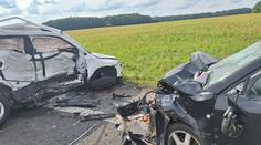 Hromadná nehoda na Hodonínsku. Jeden mrtvý, tři lidé skončili v nemocnici