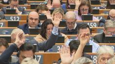 Den Evropy v europarlamentu. Návštěvníci si mohli zkusit hlasovat jako europoslanci