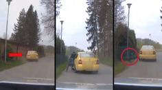 Zfetovaný řidič vláčel na autě policistu stovky metrů! VIDEO