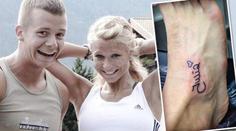 Dojemný vzkaz mrtvé lásce! Sáňkař (21) splnil slib, nechal si vytetovat jméno zemřelé biatlonistky