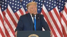 Trump si stěžoval, že mu vítězství ukradli. Projev vyvolal drsnou kritiku