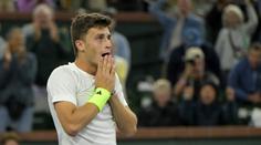 Djokovičův plakát má v ložnici, teď ho porazil. Ital ani nesnil o duelu s ním