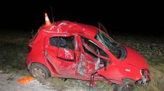 Opilý řidič (18) otočil auto přes střechu, spolujezdec (18) zemřel!