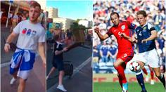 VIDEO: Střet příznivců Anglie a Skotska? Tekla krev, létaly židle!