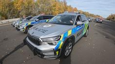 Policie dostala nejvýkonnější auta v historii, speciálně upravené Škody Kodiaq