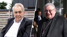 Exprezident Zeman a Dominik Duka jsou v nemocnici. Kardinálův stav je vážný