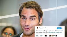 Jedu do Prahy, napsal Federer! Hned dostal tipy na klobásu a trdlo