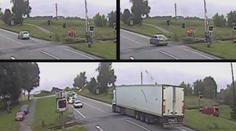 Ignorovali světla na přejezdu, od srážky je dělily vteřiny! VIDEO