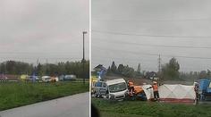 Tragická srážka čtyř aut na Vysočině! Jeden mrtvý, čtyři zranění