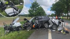 Na kapotě nápis "hoovado": Mladík po čelní srážce rozpůlil BMW. Nepřežil