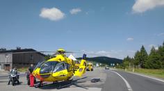 V Krušných horách se vážně zranila cyklistka! Vrtulník přiletěl z Německa