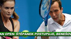 Australian Open: Štěpánek postoupil, Benešová končí