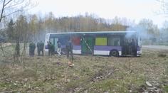 VIDEO: Hořící autobus a uprchlí vězni! Na Liberecku probíhá cvičení