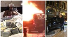 Mayweather prožil nepříjemný večer. Někdo zapálil jeho auto!