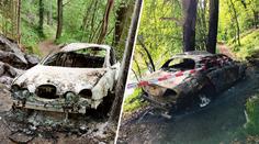 Ukradené luxusní auto zapálil. Za peníze v něm si koupil na benzínce svačinu, říká policie