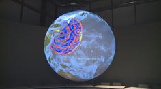 Na obřím modelu Země v Třebíči jsou vidět zemětřesení i tsunami
