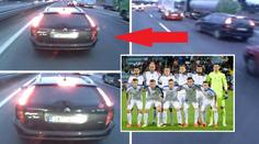 VIDEO: Drama na dálnici. Šílenec vybržďoval fotbalisty Liberce