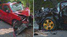 Jedno auto, dvě minuty, dvě nehody. Černá sobota na silnicích
