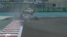 VIDEO: Šílený karambol v F1! Rosberg přeletěl Karthikeyana