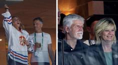 GALERIE celebrit na MS: Hokejové legendy, prezident i účastníci Survivoru