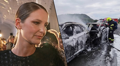 Modelka měla při cestě do Karlových Varů nehodu. Auto vzplálo, šlo o vteřiny, líčila