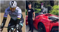 Do kopce se mu šlapat nechtělo, Sagan vyměnil kolo za Ferrari