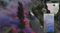 S podporou se vytáhla i Plzeň, fanoušci jí připravili dýmové choreo