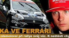 VIDEO: Räikkönen zdemoloval auto při rallye